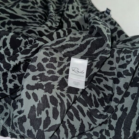 Rails Hillary Emerald Mixed Animal Print XL Grayish green and black - Picture 9 of 10
